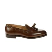 Crockett & Jones Bruna lädermoccassiner med tofsd detalj Brown, Herr