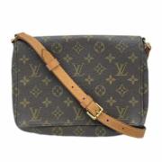 Louis Vuitton Vintage Pre-owned Canvas crossbodyvskor Brown, Dam