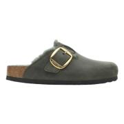 Birkenstock Grön Boston Spänne Tofflor Green, Dam