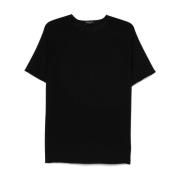 Roberto Collina Svarta T-shirts och Polos Black, Herr