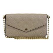 Louis Vuitton Vintage Pre-owned Canvas louis-vuitton-vskor Beige, Dam