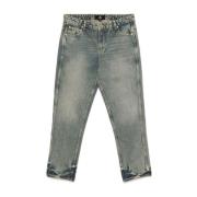 Represent Mid Blue Straight Leg Denim Byxor Blue, Herr