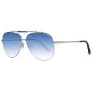 Swarovski Silver Kvinnors Aviator Solglasögon Blue, Dam