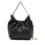 Tory Burch Svart Mini Hobo Väska Black, Dam