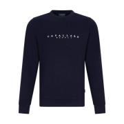 Cavallaro R-Neck Sweatshirt Blue, Herr