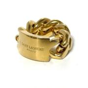 Yves Saint Laurent Vintage Pre-owned Metall ringar Yellow, Dam