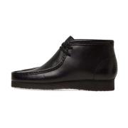 Clarks Klassisk Wallabee Boot Svart Läder Black, Herr