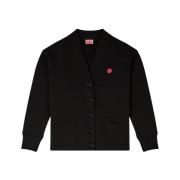 Kenzo Svart Cardigan Stiligt Modeplagg Black, Dam