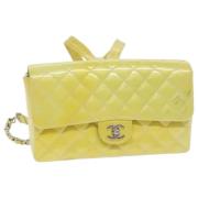 Chanel Vintage Pre-owned Laeder ryggsckar Yellow, Dam