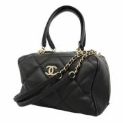 Chanel Vintage Pre-owned Laeder chanel-vskor Black, Dam