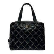 Chanel Vintage Pre-owned Laeder chanel-vskor Black, Dam