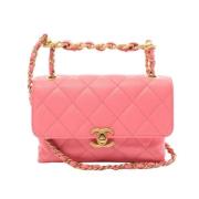 Chanel Vintage Pre-owned Laeder chanel-vskor Pink, Dam