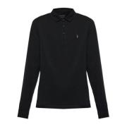 AllSaints Långärmad polotröja Reform Black, Herr