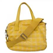 Chanel Vintage Pre-owned Nylon chanel-vskor Yellow, Dam