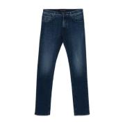 Hand Picked Slim Cut Indigo Blå Denim Jeans Blue, Herr