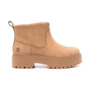 Timberland Beige Mockaslipp-on-stövlar Beige, Dam