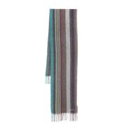 Paul Smith Randig lammullsscarf Multicolor, Herr