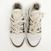 Louis Vuitton Vintage Pre-owned Belagd canvas sneakers White, Dam