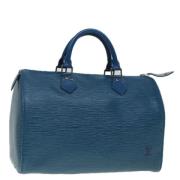 Louis Vuitton Vintage Pre-owned Laeder louis-vuitton-vskor Blue, Dam