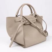 Celine Vintage Pre-owned Laeder handvskor Beige, Dam