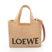 Loewe Pre-owned Pre-owned Raffia handvskor Beige, Dam