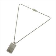 Louis Vuitton Vintage Pre-owned Silver halsband Gray, Dam