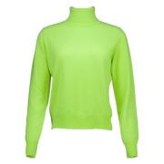 Absolut Cashmere Lime Themys Cashmere Sweater Green, Dam