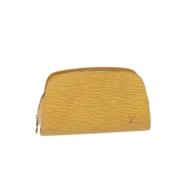 Louis Vuitton Vintage Pre-owned Tyg louis-vuitton-vskor Yellow, Dam