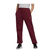 Adidas Burgundy Sportiga Sweatpants Klassisk Passform Red, Dam