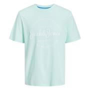 Jack & Jones Tryckt T-shirt Blue, Herr