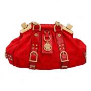 Versace Pre-owned Pre-owned Tyg axelremsvskor Red, Dam