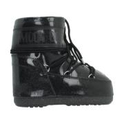 Moon Boot Låg Glit Ikon Vinterstövlar Black, Dam