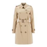 Burberry Regntät Bomull Trenchcoat Beige, Dam