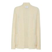 MVP wardrobe Oversized Mohair Cardigan med Fickor Beige, Dam