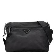 Prada Vintage Pre-owned Canvas prada-vskor Black, Dam