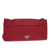 Prada Vintage Pre-owned Nylon necessrer Red, Dam