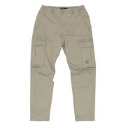 Butcher of Blue Slim Sateen Cargo i Oliv Beige, Herr