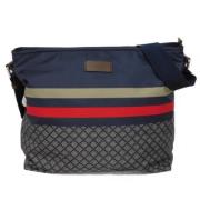 Gucci Vintage Pre-owned Canvas crossbodyvskor Blue, Dam