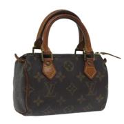 Louis Vuitton Vintage Pre-owned Canvas handvskor Brown, Dam