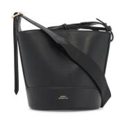 A.p.c. Hamrad Eco-Läder Bucket Bag Black, Dam