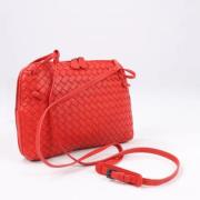 Bottega Veneta Vintage Pre-owned Laeder handvskor Red, Dam