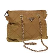 Prada Vintage Pre-owned Tyg prada-vskor Brown, Dam