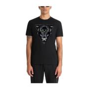 Antony Morato Svart Panther Print T-shirt Black, Herr