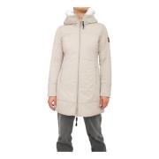 Dekker Beige Parka Trench Coat Beige, Dam