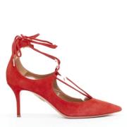 Aquazzura Pre-owned Pre-owned Mocka klackskor Red, Dam