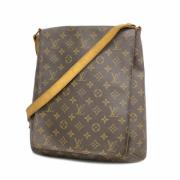 Louis Vuitton Vintage Pre-owned Tyg louis-vuitton-vskor Brown, Dam