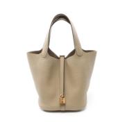 Hermès Vintage Pre-owned Laeder handvskor Beige, Dam