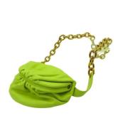 Bottega Veneta Vintage Pre-owned Laeder crossbodyvskor Green, Dam