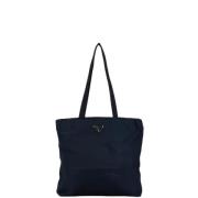 Prada Vintage Pre-owned Canvas prada-vskor Blue, Dam