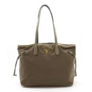 Prada Vintage Pre-owned Canvas prada-vskor Green, Dam